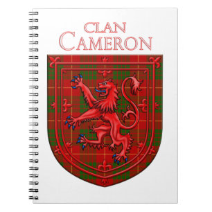 Carnet Cameron Tartan Scottish Plaid Lion Rampant