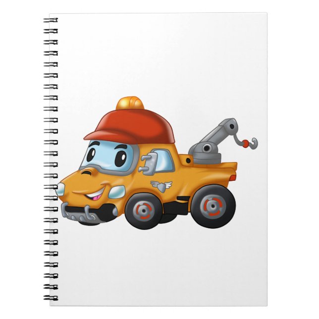 Carnet Camion à treuils pour enfants (Devant)
