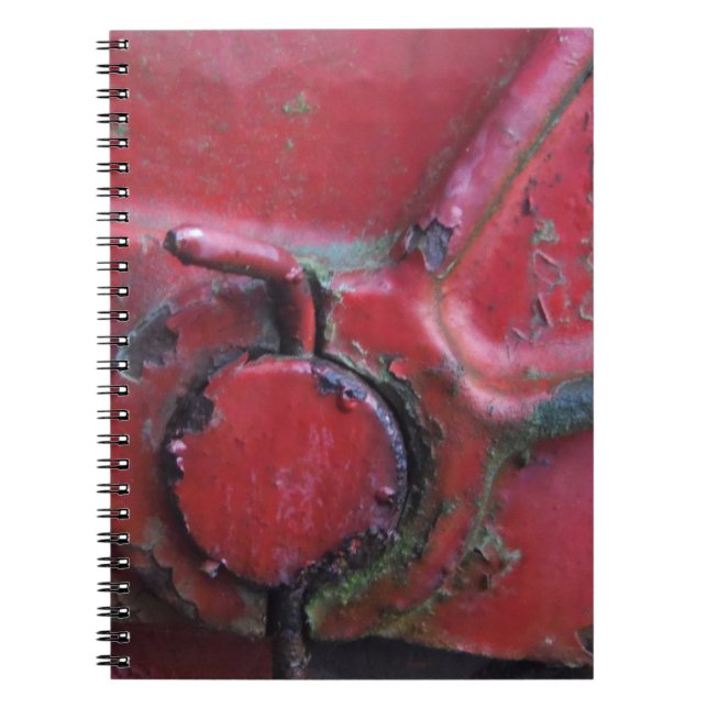 Carnet Camion rouillé rouge gros plan (Devant)