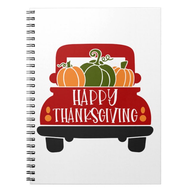 Carnet Camion Thanksgiving (Devant)