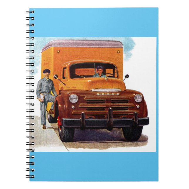 Carnet camionnette et camionneur (Devant)