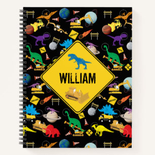 Carnet Camions de construction Astronaut Dinosaures dans 