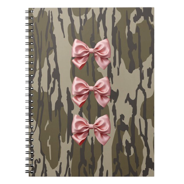 Carnet Camo Bébé Bonnet Rose Rubans & Bows en Bottomland  (Devant)