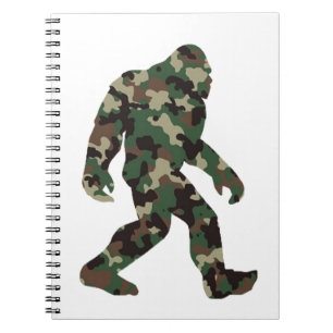 Carnet Camo Bigfoot Sasquatch
