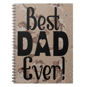 Carnet Camo Brown Meilleur cadeau de papa
