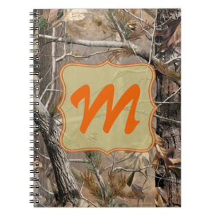 Carnet Camo Camouflage Chasse Monogramme Note initiale Li