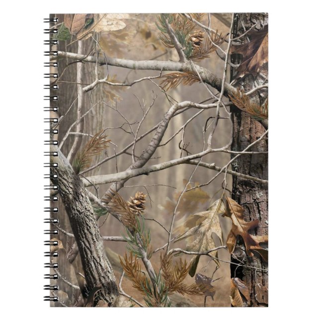 Carnet Camo Camouflage Chasse Véritable Chasseur d'arbres (Devant)