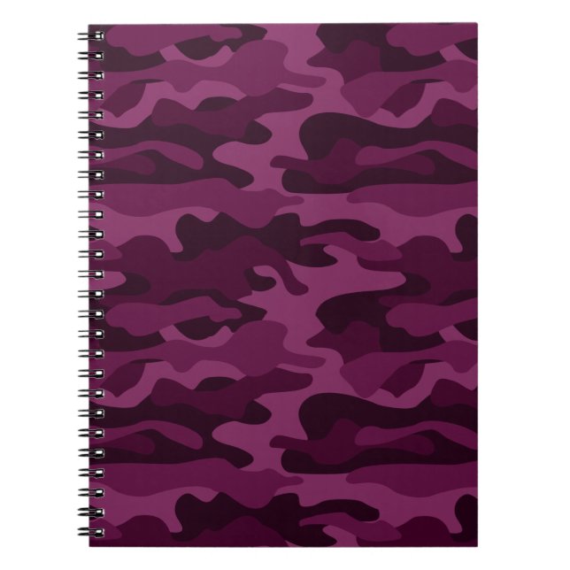 Carnet Camo de couleur violette tyrienne (Devant)