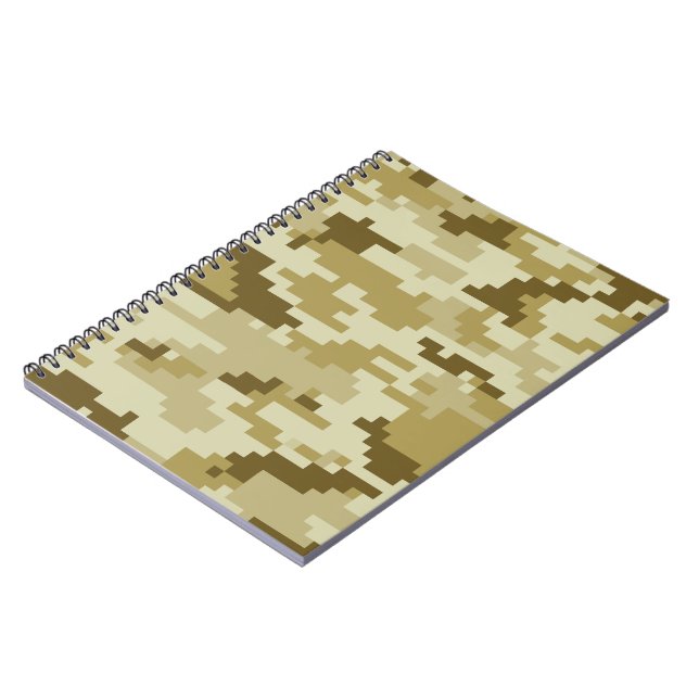 Carnet Camouflage 8 bits pour désert numérique / Camo (Côté gauche)