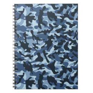 Carnet Camouflage bleu