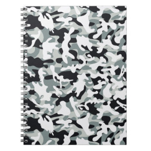Carnet Camouflage de poussière de neige