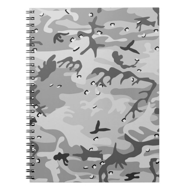 Carnet Camouflage gris d'hiver (Devant)