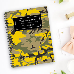 Carnet Camouflage jaune et vert, Militaire, Armée