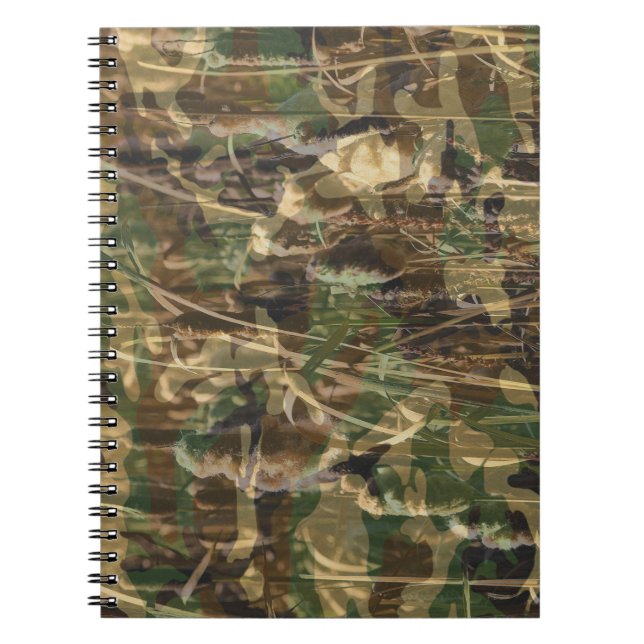 Carnet Camouflage Motif Vert Brown (Devant)
