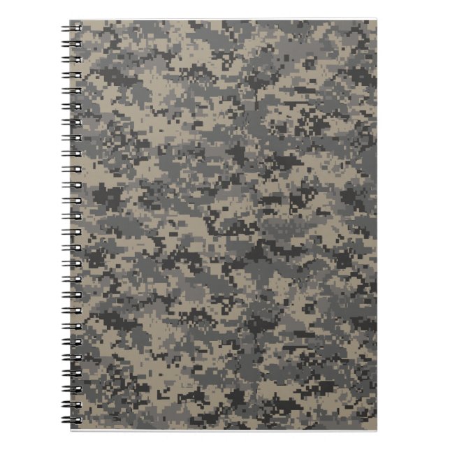 Carnet Camouflage numérique armée pixel photo imprimé (Devant)