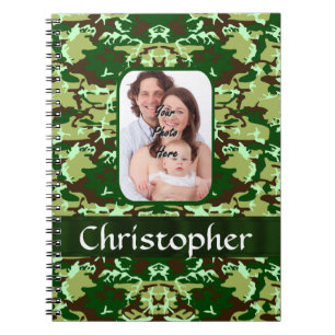 Carnet Camouflage vert