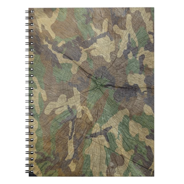 Carnet Camouflage Woodland Green Brown (Devant)
