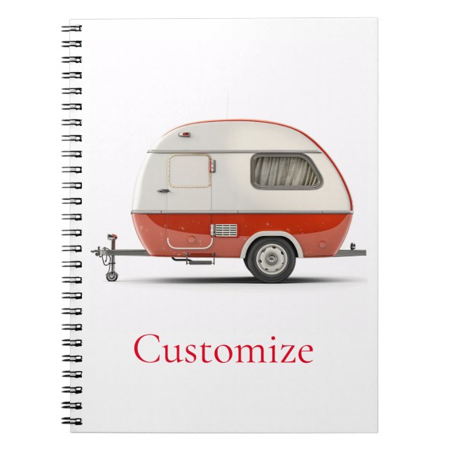 Carnet Camper Teardrop Classic Retro Thunder_Cove (Devant)