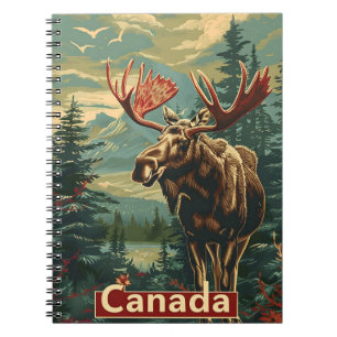 Carnet Canada Moose Vintage