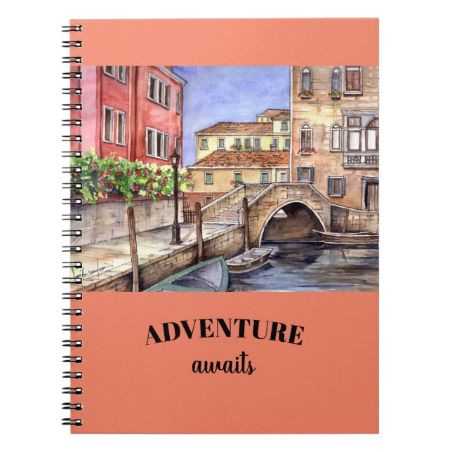 Carnet Canal de Venise - Stylo & Laver Aquarelle (Devant)