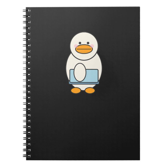 Carnet Canard allant au travail, funny work (Devant)
