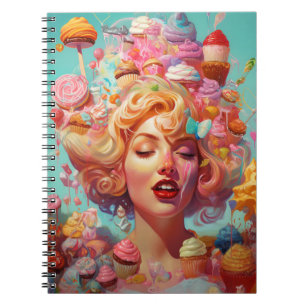 Carnet Candy Ice Cream Girl Surreal Imaginaire Art