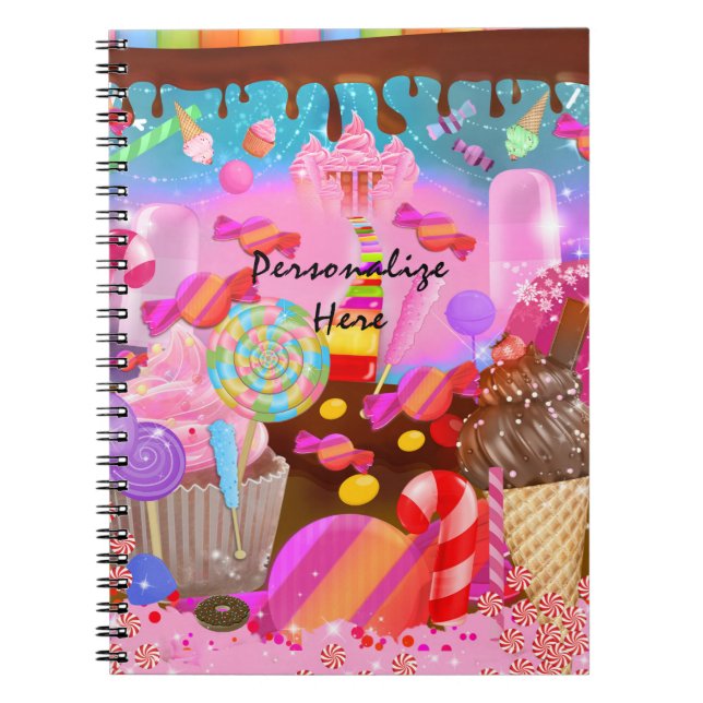Carnet Candy Land Imaginaire Cupcakes & Sweet Candy Thème (Devant)