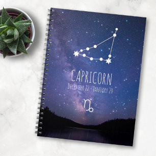 Carnet Capricorne Constellation Zodiaque personnalisée