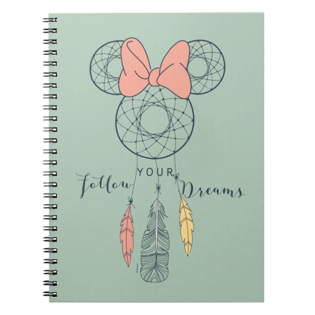 Carnet Capteur de rêve Minnie Mouse | Suivez vos rêves (Devant)