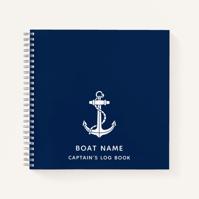 Carnet Capteurs de swag de croisière nautique Ancre (Devant)