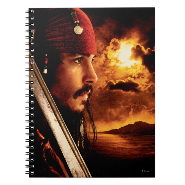 Carnet Capture de la face latérale Jack Sparrow (Devant)