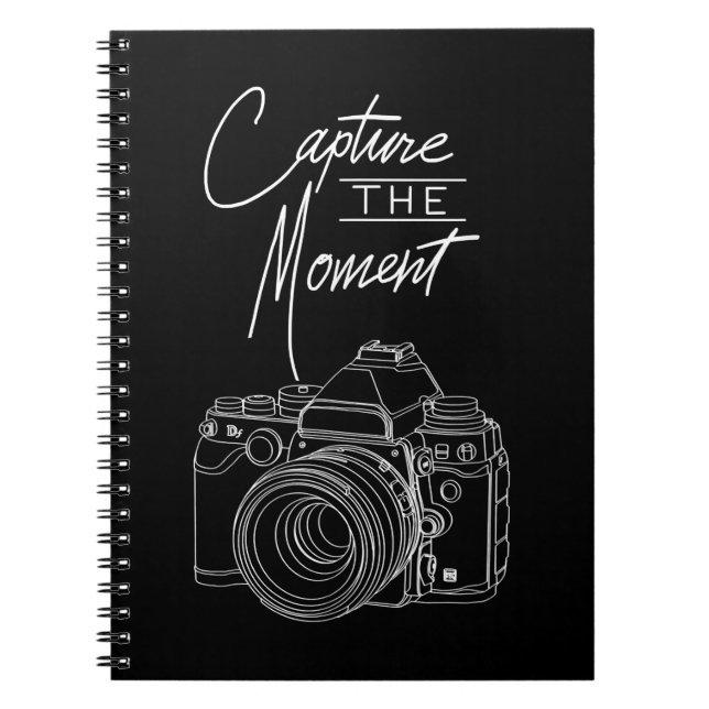 Carnet Capture Moment Camera Photographe. (Devant)