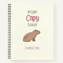 Capybara Planner Cute Chill Animal Dessiné À La Ma