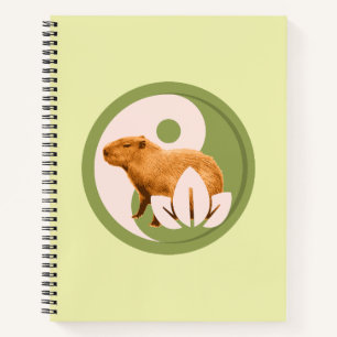 Carnet Capybara Zen Yin Yang Nature Paisible