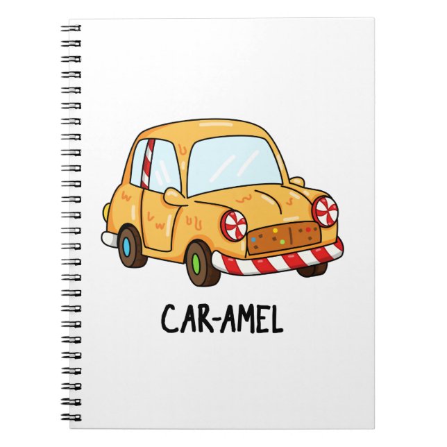 Carnet Car-amel Drôle de bonbon Car Pun  (Devant)