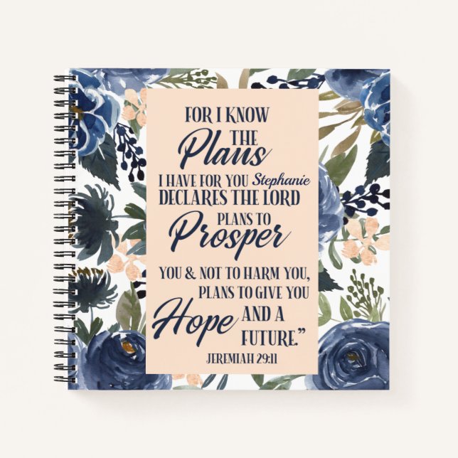 Carnet Car Je Connais Les Plans Que J'Ai Pour Vous Jérémi (Devant)