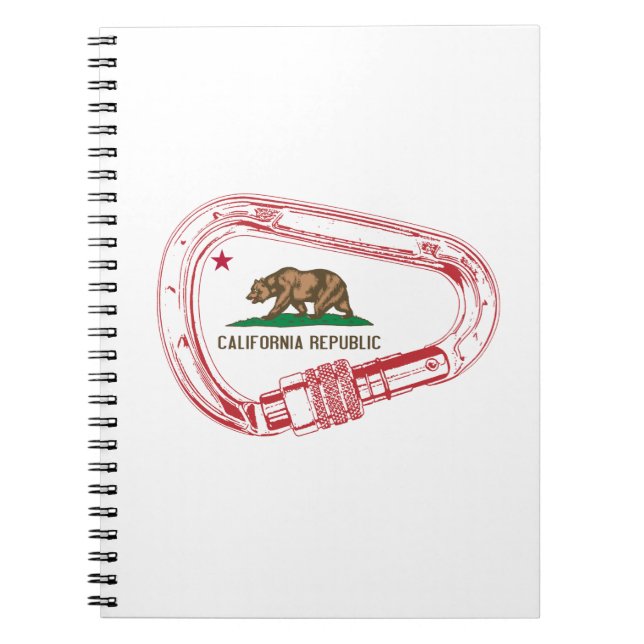 Carnet Carabiner d'Escalade californienne (Devant)