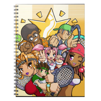 Carnet Caractères de tennis d'Anime