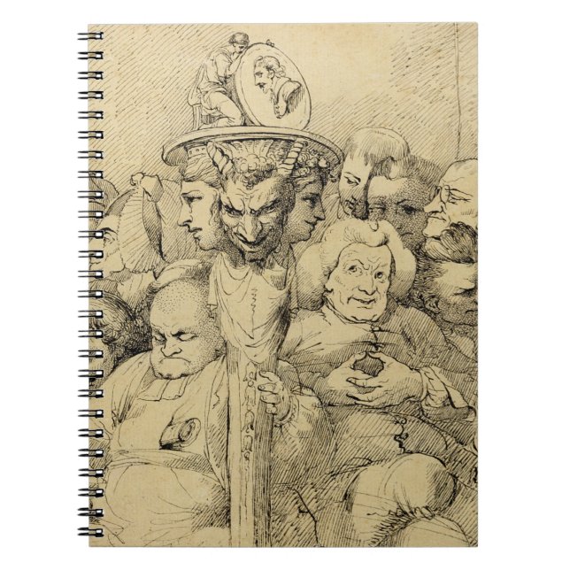 Carnet Caractères littéraires assemblés autour du (Devant)