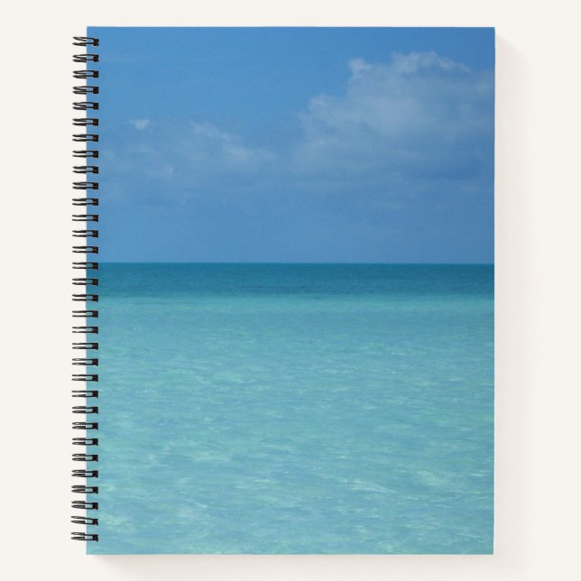 Carnet Caraïbes Horizon Tropical Turquoise Bleu (Devant)