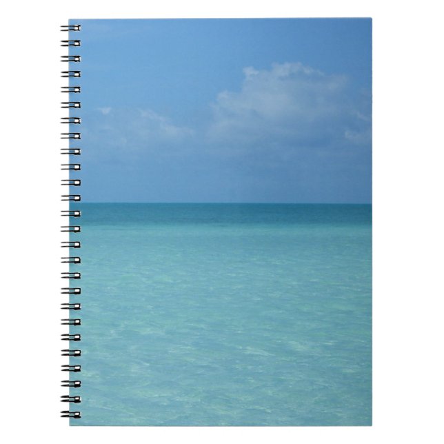 Carnet Caraïbes Horizon Tropical Turquoise Bleu (Devant)