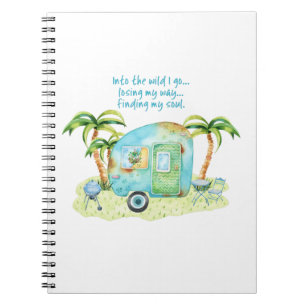 Carnet Caravane bleue de campeur d'aquarelle - conclusion