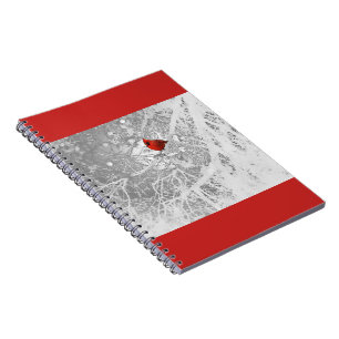 Carnet Cardinal en hiver