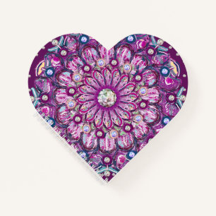 Carnet Cardinal Red Rosace