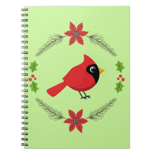 Carnet Cardinal Rouge Cardinal Cardinal aux Fleurs