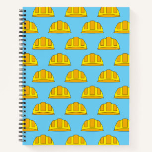 Carnet Caricature de Casquette dur jaune