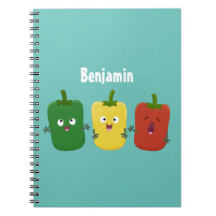 Carnet Caricature de chant trio capsicum poivre clair