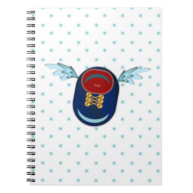 Carnet Caricature de chaussures à ailes mignonnes & étoil (Devant)