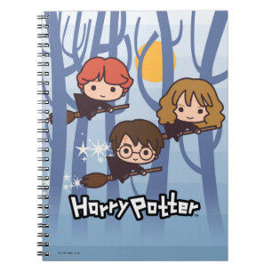 Carnet Caricature Harry, Ron, & Hermione Voler Dans Woods
