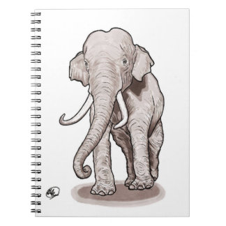 Carnet "Carnet de notes à spirale d'éléphant de liberté "